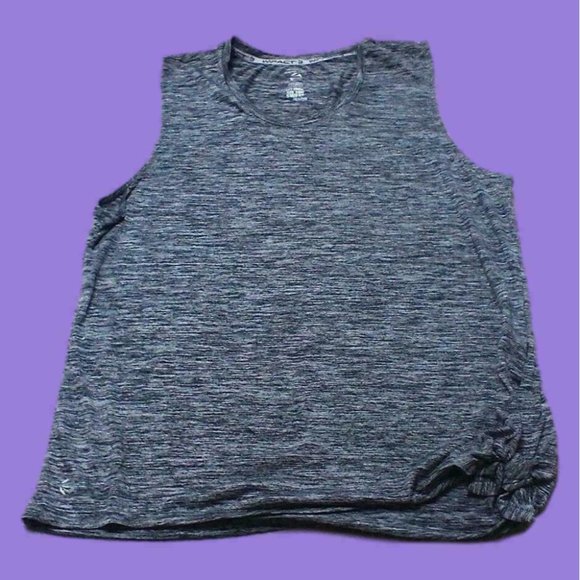 Jillian Michaels Women's IMPACT Tie Bottom Comfort Pullover Gray Shirt (Size XL) - Picture 9 of 16